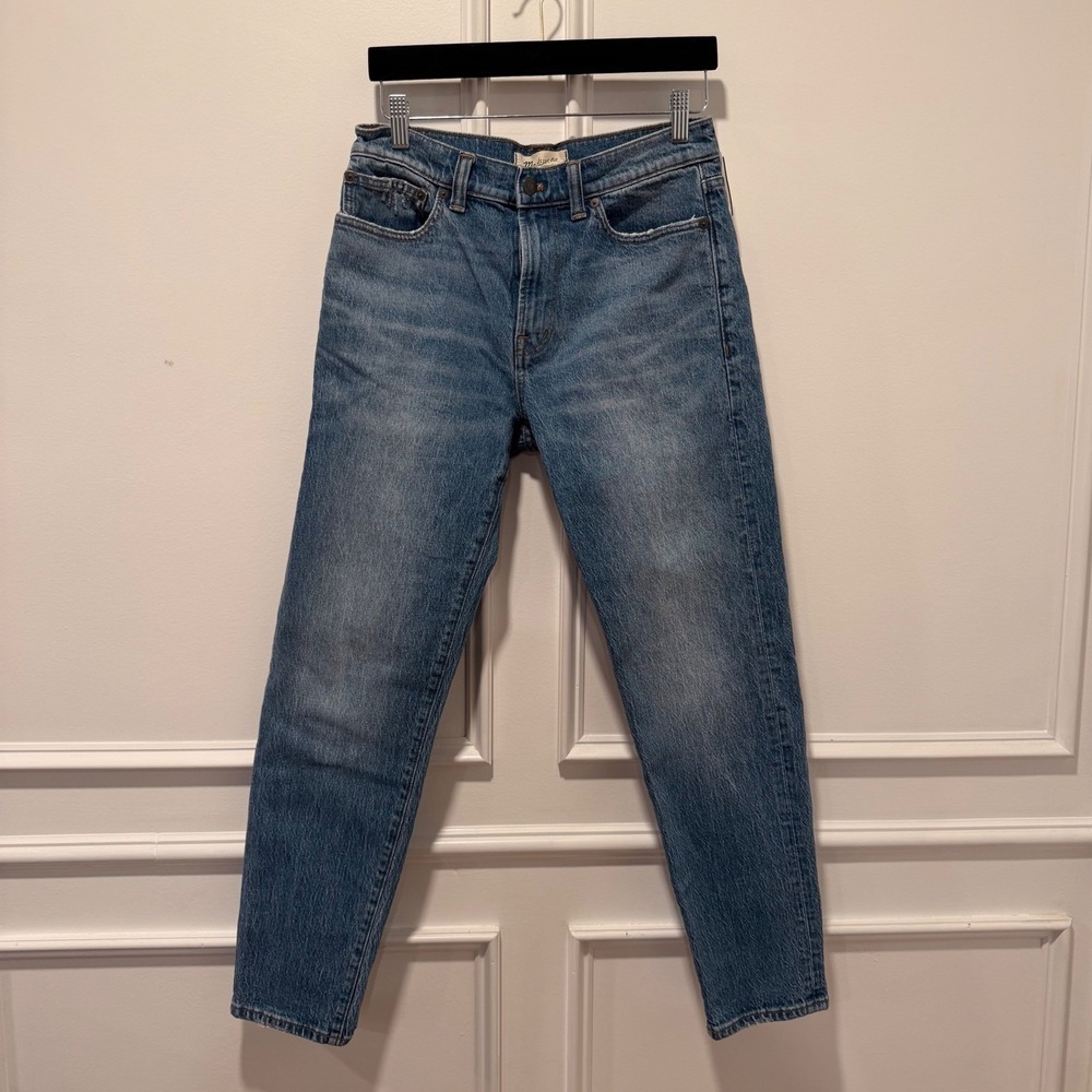 Madewell Women's 28 High Rise Slim Boyjean Medium Wash Denim‎ Jeans